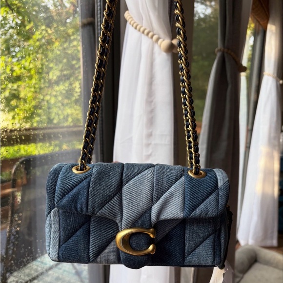 Coach Quilt Denim Tabby 20 bag new with tags and dustbag - Picture 3 of 12